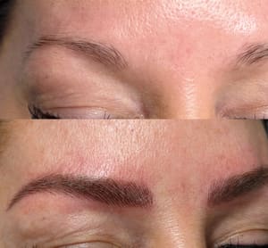 Eyebrow Tattoo result by Bella’s Permanent Makeup And Lash Studio in Palm Desert, CA