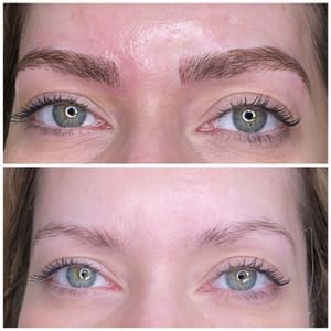 Eyebrow Tattoo result by Bella’s Permanent Makeup And Lash Studio in Palm Desert, CA
