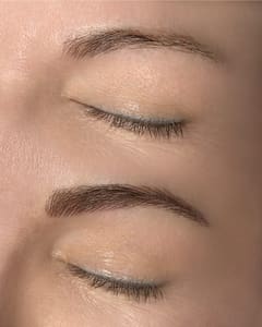 Eyebrow Tattoo result by Bella’s Permanent Makeup And Lash Studio in Palm Desert, CA