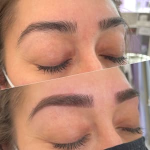Eyebrow Tattoo result by Bella's Threading and Hair Studio in La Verne, CA