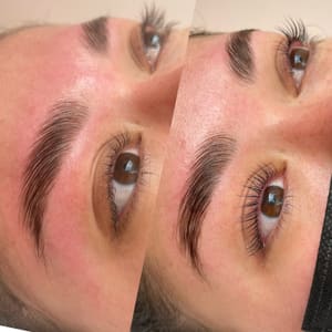 Eyebrow Tattoo result by Bella's Threading and Hair Studio in La Verne, CA