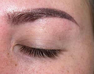 Eyebrow Tattoo result by Bella Vi Beauty in Helotes, TX