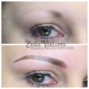 Eyebrow Tattoo result by Bella Visi Permanent Cosmetics in Reno, NV