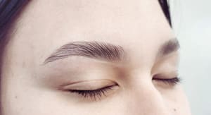 Eyebrow Tattoo result by bellas threading salon-heritage in Fontana, CA