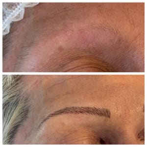 Eyebrow Tattoo result by Belle Brow Microblading & Permanent Cosmetics in Lancaster, PA
