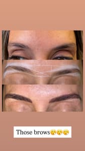 Eyebrow Tattoo result by Bellezza Divina LLC in East Hanover, NJ