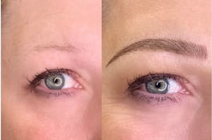 Eyebrow Tattoo result by Bellison Artistry in Ca On City, CO