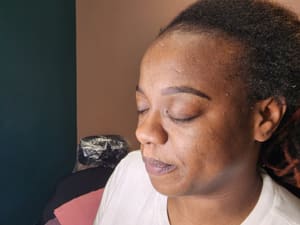 Eyebrow Tattoo result by Berry Blue Tattoo in Fayetteville, NC