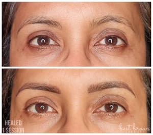 Eyebrow Tattoo result by Best Brows & Beauty in Middleton, WI