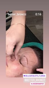 Eyebrow Tattoo result by Better Browz in Largo, FL