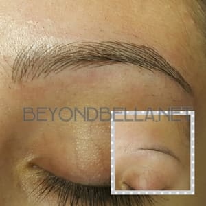 Eyebrow Tattoo result by Beyond Bella Skin Care in Rancho Cucamonga, CA