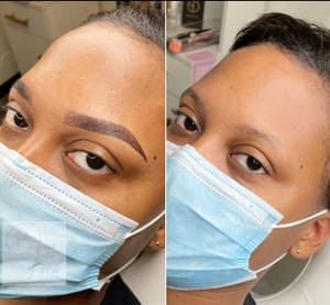 Eyebrow Tattoo result by Beyond The Arch Permanent Cosmetics & Academy in Killeen, TX