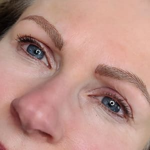 Eyebrow Tattoo result by BeYOUtiful Brows And Beyond in Gladstone, MI