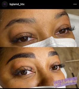 Eyebrow Tattoo result by BGlam'd in Cypress, TX