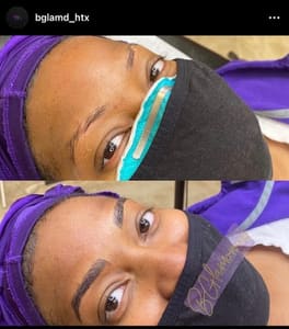 Eyebrow Tattoo result by BGlam'd in Cypress, TX