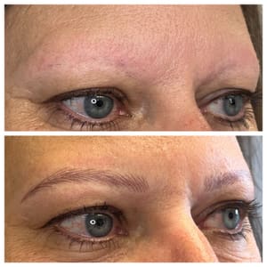 Eyebrow Tattoo result by Big Sky Aesthetics in Great Falls, MT