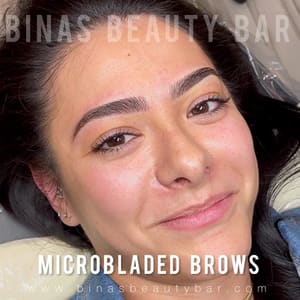 Eyebrow Tattoo result by Bina's Beauty Bar in Las Vegas, NV