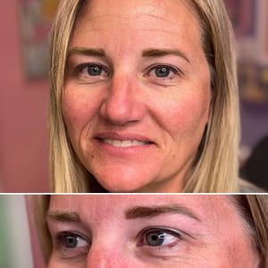 Eyebrow Tattoo result by Birdie’s Brow Studio in Seymour, IN