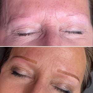 Eyebrow Tattoo result by Birdie’s Brow Studio in Seymour, IN
