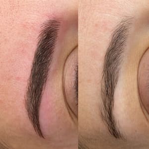 Eyebrow Tattoo result by BISA Cosmetic Tattoo Studio in Plano, TX