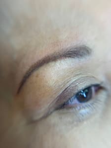 Eyebrow Tattoo result by Bitty Beauty Studio in Birmingham, AL