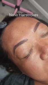 Eyebrow Tattoo result by Black Heart Ink and Aesthetics in Myrtle Beach, SC