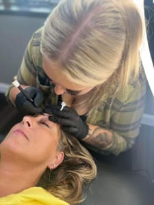 Eyebrow Tattoo result by Black Monarch Beauty Co LLC in Berlin, WI