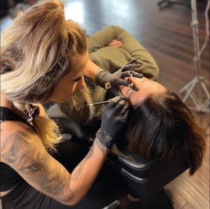 Eyebrow Tattoo result by Black Moon Art Studio in East St Louis, IL
