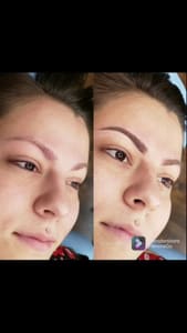 Eyebrow Tattoo result by Black Widow Brows in Hudson Falls, NY