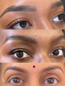 Eyebrow Tattoo result by Blackshere Beauty in Brooklyn, NY