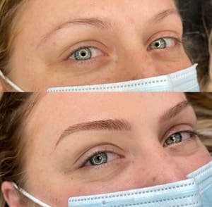 Eyebrow Tattoo result by Blade and Feather in Lansing, MI
