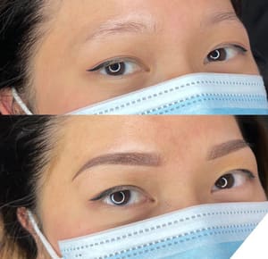 Eyebrow Tattoo result by Blade and Feather in Lansing, MI