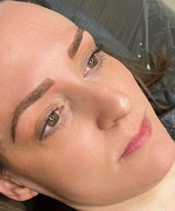 Eyebrow Tattoo result by Blade and Shade By Kim Mihalap in Virginia Beach, VA