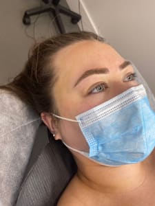 Eyebrow Tattoo result by Blade and Shade By Kim Mihalap in Virginia Beach, VA