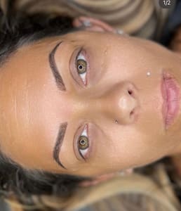 Eyebrow Tattoo result by Blade and Shade By Kim Mihalap in Virginia Beach, VA
