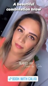 Eyebrow Tattoo result by Bladed Art beauty Ink in Las Vegas, NV