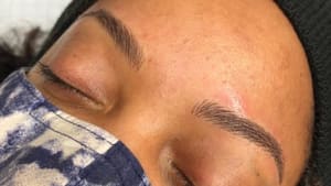 Eyebrow Tattoo result by Bladed Beauties LLC in Hyattsville, MD