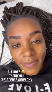Eyebrow Tattoo result by Bladed Beauties LLC in Hyattsville, MD