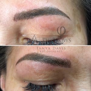 Eyebrow Tattoo result by Bladed Beauty in Houston, TX