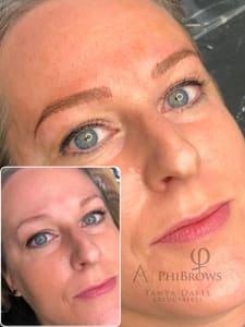 Eyebrow Tattoo result by Bladed Beauty in Houston, TX