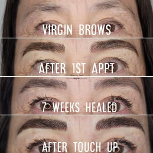 Eyebrow Tattoo result by Bladed by Janine in Sacramento, CA