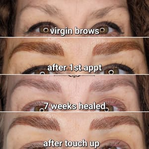 Eyebrow Tattoo result by Bladed by Janine in Sacramento, CA
