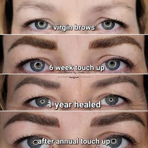 Eyebrow Tattoo result by Bladed by Janine in Sacramento, CA