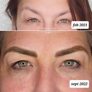 Eyebrow Tattoo result by Bladed by Janine in Sacramento, CA