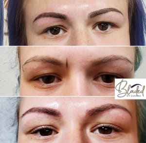 Eyebrow Tattoo result by Bladed by Janine in West Sacramento, CA