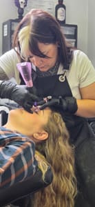 Eyebrow Tattoo result by Blades & Bevels in Harrisonburg, VA