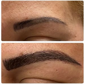 Eyebrow Tattoo result by Blanca’s maquillajes permanentes in Oxnard, CA