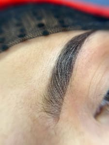 Eyebrow Tattoo result by Bless Beauty Art in Arlington, WA