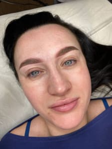 Eyebrow Tattoo result by Bless Beauty Art in Arlington, WA