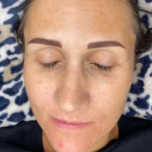 Eyebrow Tattoo result by Blessed Brows Salon in Eagle Mountain, UT